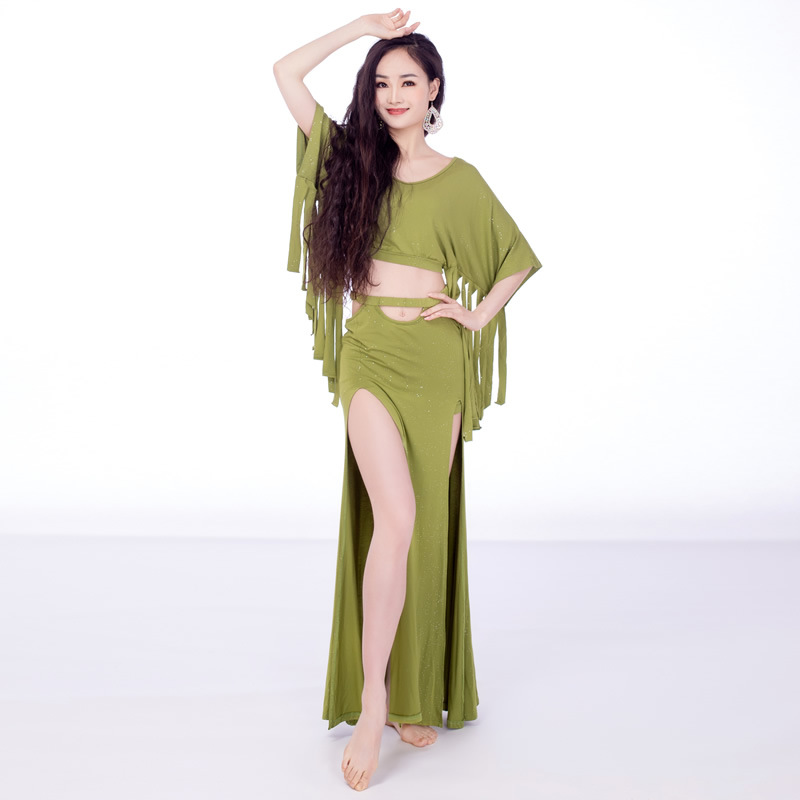 belly dancer casual costumes with tassel S M L  5056